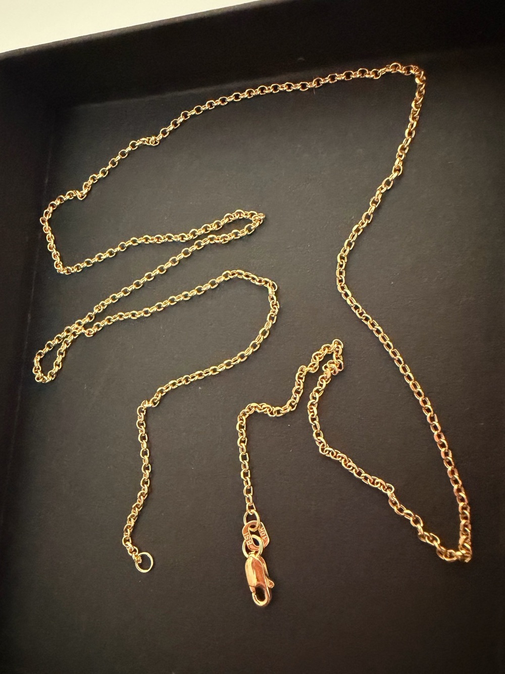 10k Solid Gold 20” Anchor Chain Necklace